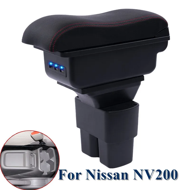 

For Nissan NV200 armrest box car-covers central Store content box cup holder ashtray decoration products accessory armrest box