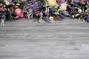 

SHENGYONGBAO Vinyl Custom Photography Backdrops Prop Flower Wood Planks Christmas Theme Photo Studio Background 191025-349
