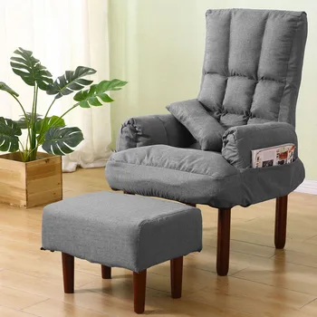 

Single Sofa Folding Lounge Chair Small Family Balcony Leisure Net Red Bedroom Feeding Bed Computer Chair