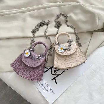 

Mini Small Bag Female 2020 New Style chao wang Red Popular Crocodile Pattern Shoulder Bag Casual Textured Hand Shoulder Bag