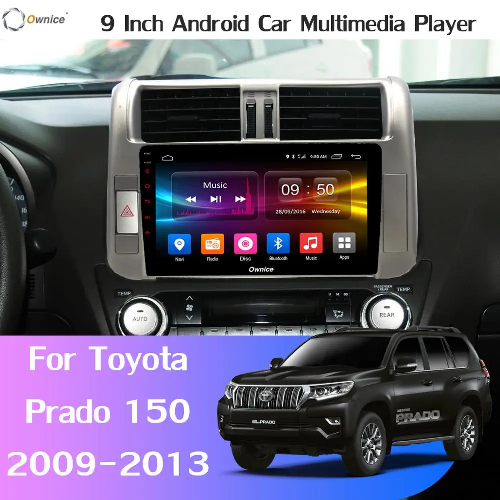 Flash Deal 360° Panoramic Android 9.0 8Core 4G+64G SPDIF DSP CarPlay Car Multimedia Player for Toyota Prado 150 Land Cruiser J150 GPS Radio 1