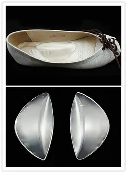 

1Pair Clear Silicone Feet Insoles Pain Relief Flat Gel Arch Support Shoe Inserts Foot Massage Wedge Cushion Pads