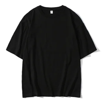 

New Summer Men's Short-Sleeved T-shirt Polyester Personalized Printed Round Neck Loose T-shirt Outdoor Runing