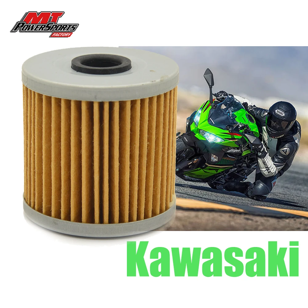 

MT Kawasaki ATV KLT200 KLT250 KEF300 мотоциклетный масляный фильтр KL250 Z250 KLX650 KSF250 Высокопроизводительные топливные фильтры для Kawasaki