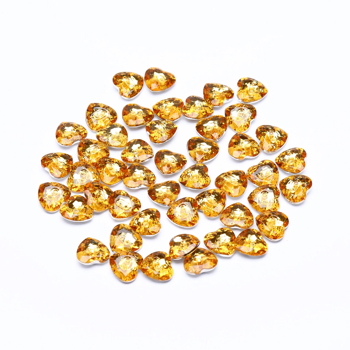 

500 шт., 12x13 мм, золотые пуговицы в форме сердца, акриловые, серебристые, покрытые рождественскими пуговицами, украшения для скрапбукинга, рукоделие