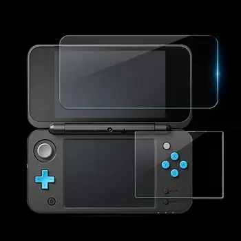 Protector de pantalla 2 en 1 para Nintendo New, película protectora Ultra transparente HD, 2DS XL 2DS LL, Protector de pantalla LCD