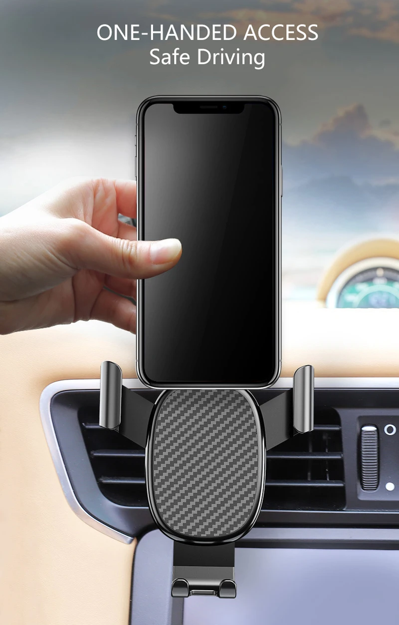 AmazeFan Автомобильная Подставка для телефона, гравитация для iPhone, подставка, устойчивый Кронштейн для мобильного телефона huawei Xiaomi, новинка 3