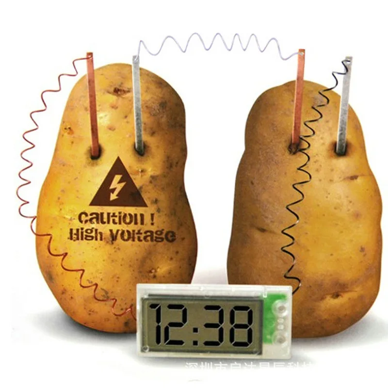 

Creative Alarm Clock Material of Switch Supply Potato Clock LED Biological Clock Innovation Environmentally Friendly Science Edu