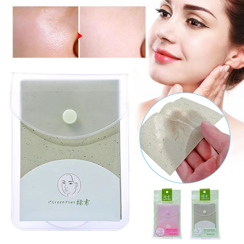 1Pack = 160pcs Portable Summer Protable Oil-absorbing Facial Paper Oil Control Wipes Unisex Face Clean Pores face oil absorbing paper