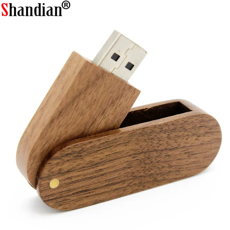 SHANDIAN Бесплатная логотип деревянный флеш диск USB 2 0 4GB/8GB/16GB/32GB/64GB 128GB флэш