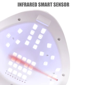 

LED Nail Lamp for Manicure Nail Dryer Machine UV Lamp for Curing UV Gel Nail Polish With Motion Sensing LCD Display SEP9
