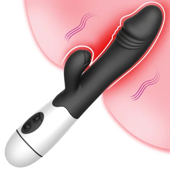 30 Speed Rabbit Vibrator Female Clitoral Stimulation Rechargable Realistic Dildo G Spot Vibrator Magic Wand Adult Women Sex Toys 2