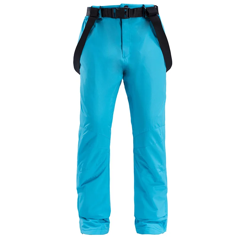 Лыжный костюм Женская зимняя теплая ветрозащитная водонепроницаемая одежда для спорта на открытом воздухе зимние куртки и штаны комплект лылыжный сноуборд куртка комбинезон - Цвет: Lt.blue pants