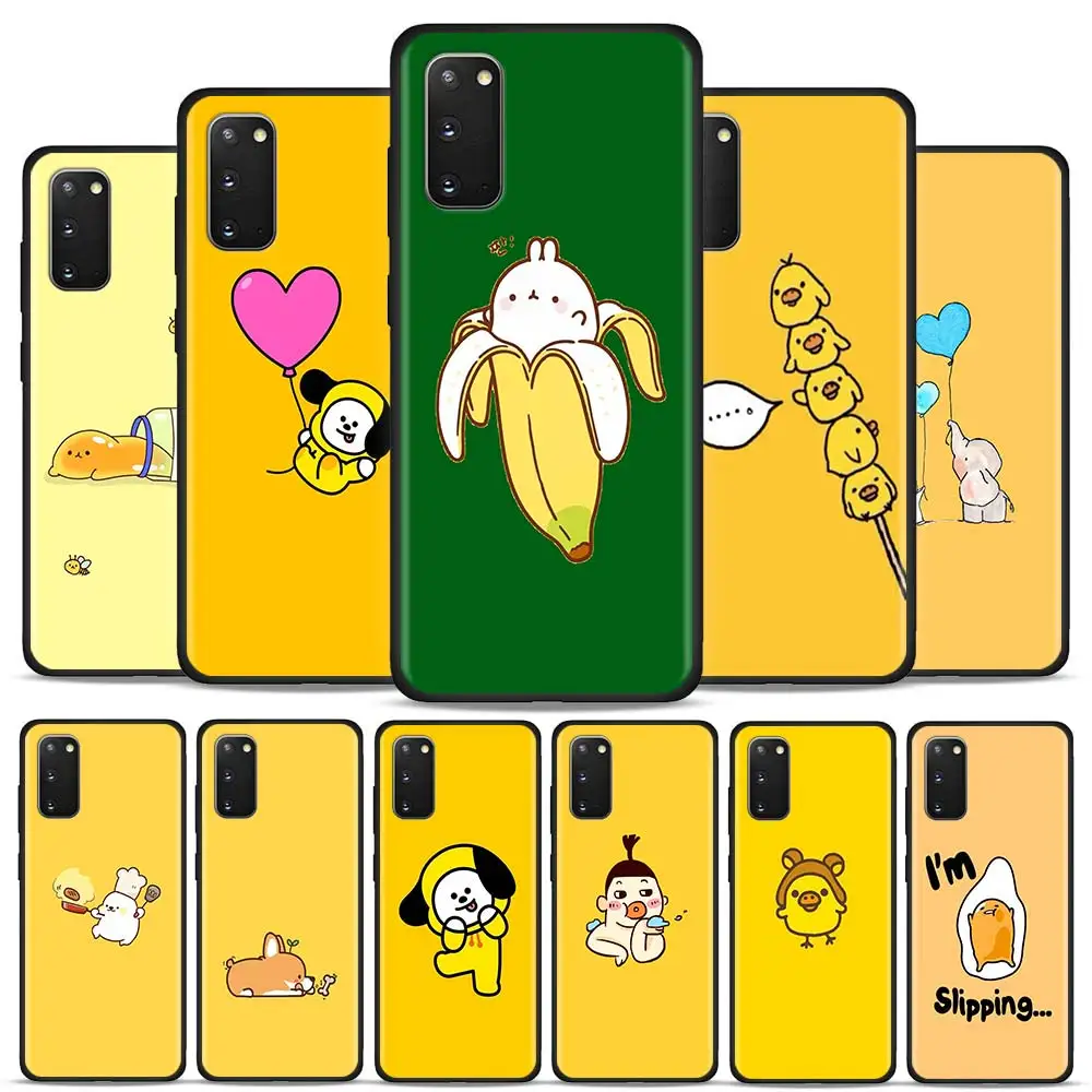 Чехол для телефона Samsung Galaxy S21 S20 S10 Plus Ultra Lite FE 5G S10e S9 S8 S7 Мягкая Обложка Забавный