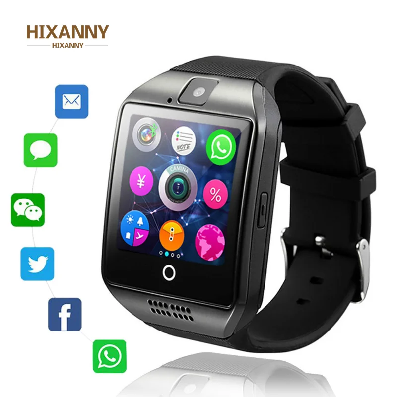 

Bluetooth Smart Watch Q18 Touch Screen Smart Watches with Camera SIM/TF Card Slot Sports Fitness Tracker Smartwatch Men Reloj