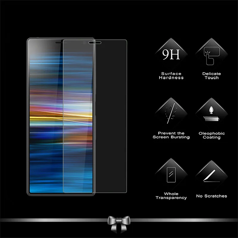 

2PCS Screen Protector Film For Sony Xperia 10 2.5D 9H Tempered Glass For Sony Xperia 10 Plus Tempered Glass