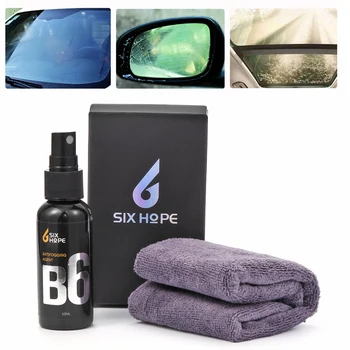 

9H Automotive Ceramic Glass Coating Liquid Anti-fog Agent Car Plating Crystallization Coating D6-50ml Car Cleaning Tools