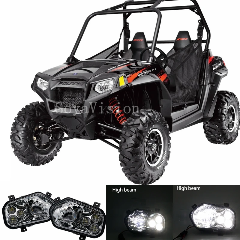 ATV UTV светильник аксессуары проектор головной светильник Polaris Ranger/спортивный светодиодный головной светильник комплект для Polaris Ranger Side X Side
