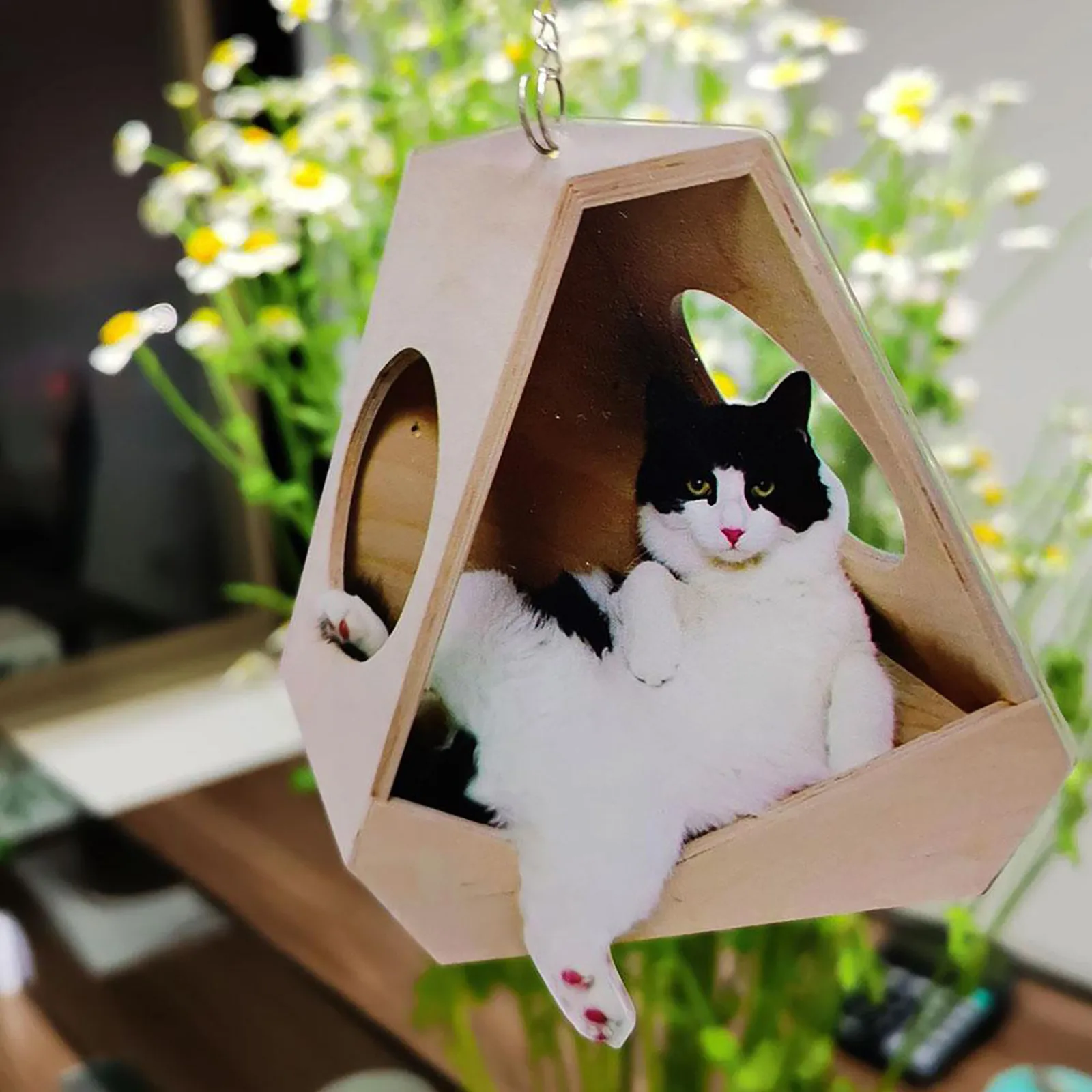 Creative Flying Cat Pendant Car Backpack Ornaments Cute Hanging Ornament Keychain Interior Decor Home Accessories #W2 | Дом и сад