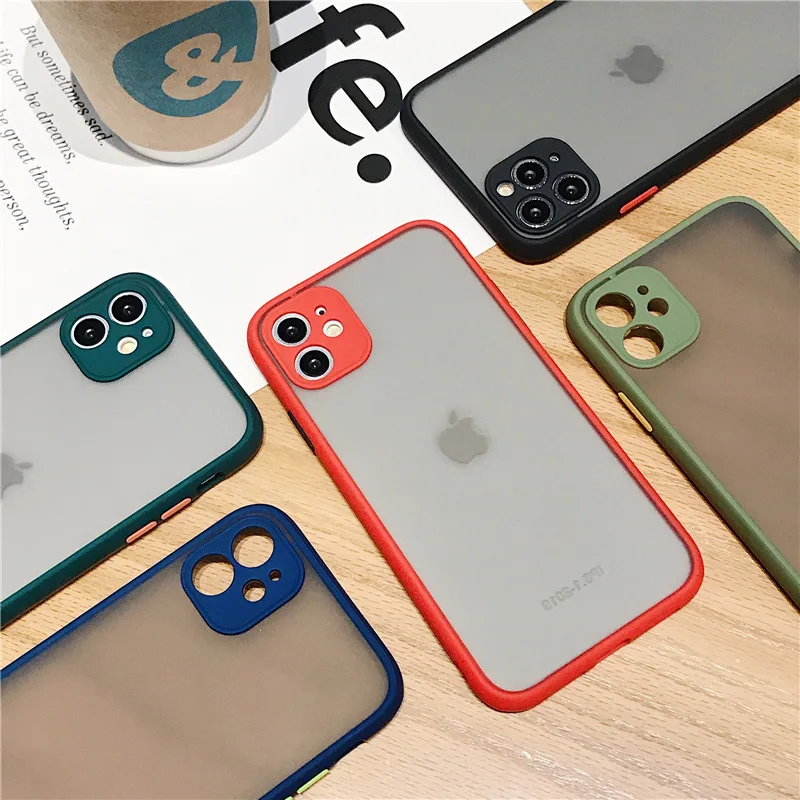 US $753.00 1000pcs Shockproof Phone Case Back Cover For IPhone 11 Pro Max Luxury Translucent Soft Case For IPhone X XS Max XR 8 7 6 6S Plus