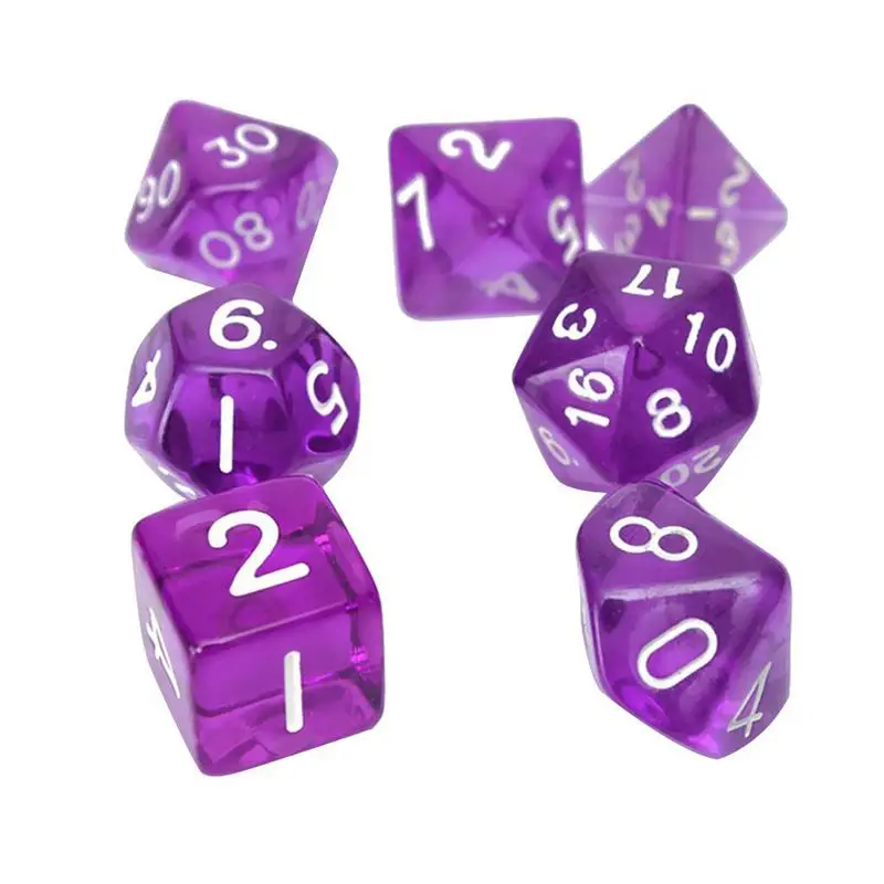 XSXS-7 шт. D4 D6 D8 D10 D12 D20 игра в кости для подземелий и Драконов