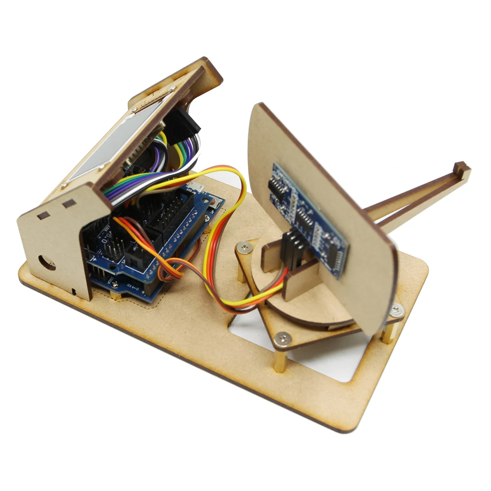Мини радар ультразвуковой с открытым исходным кодом проект Arduino TFT ЖК экран робот