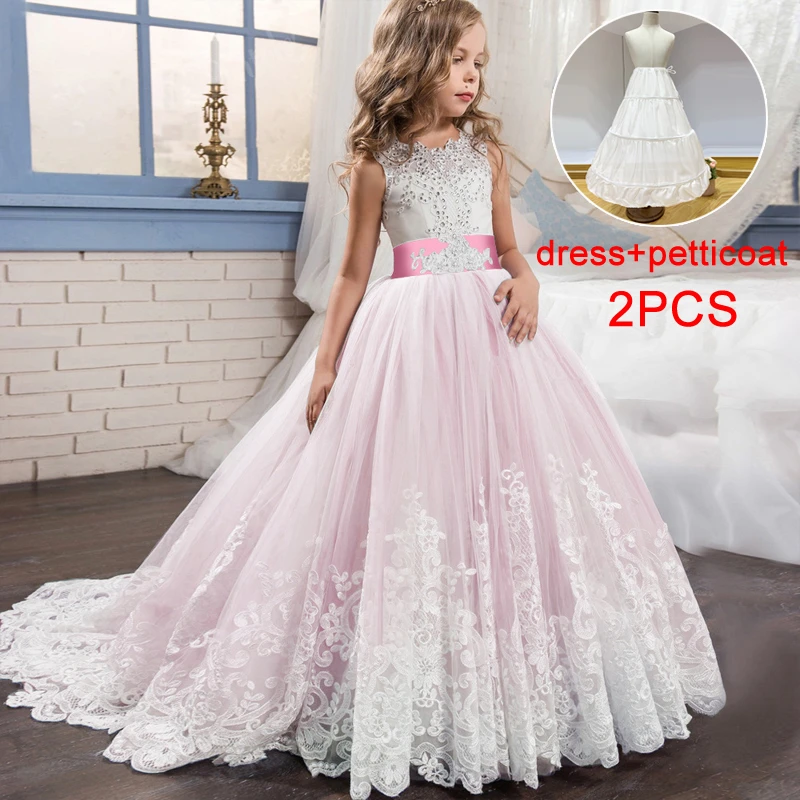 childrens pink bridesmaid dresses