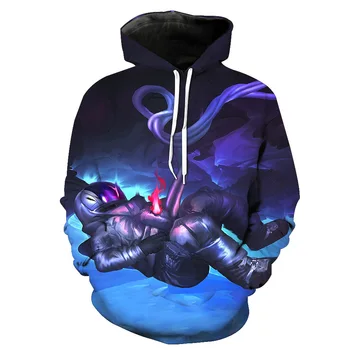 

Injured astronauts in Europe and the United States printed hooded pocket pullovers men's tide hooded men's vests