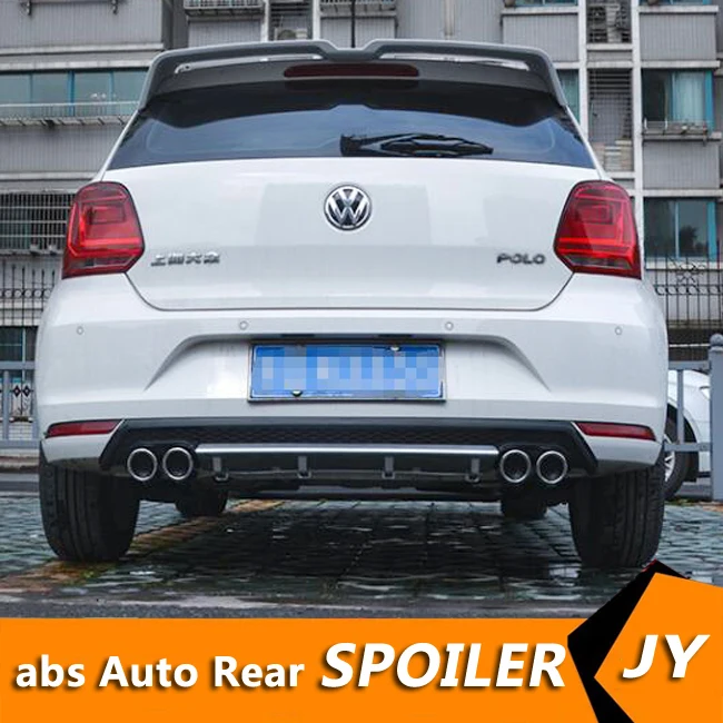 Диффузор для заднего бампера Volkswagen Polo ABS модель 2011 2016 года комплект корпуса VW