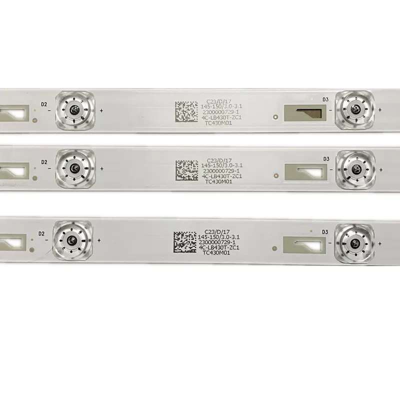1set=3pieces for 43GM16F led backlight TCL43D08-ZC23AG-07 303TC430031