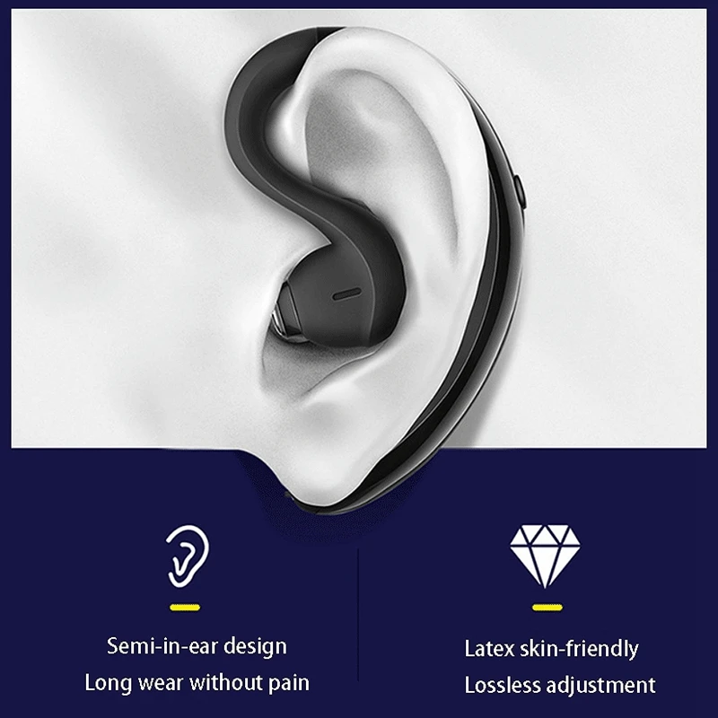 Wireless Bluetooth Headset TWS Hanging Ear 5 0 Mini Business Sports Headset