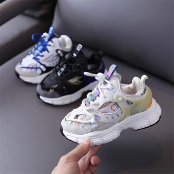 

Children's Shoes 2020 New Autumn Breathable Kids Sport Shoes Outdoor Tennis Fashion Boys Girls Sneakers Size 26-37 High Quality