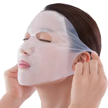 

5pcs Reusable Silicone Face Skin Care Mask for Sheet Mask Prevent Evaporation Steam Reuse Waterproof Mask Pink/White Beauty Tool