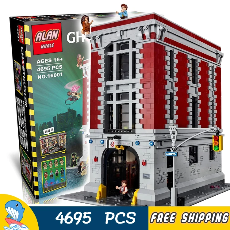 586 шт Ghostbusters Ecto 1 & 2 фильм полицейские машины 16032 фигурки строительные блоки
