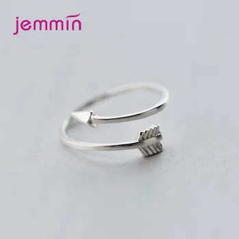 

Hot Selling Top Brand 925 Sterlig Silver Rings Retro Arrow Adjustable Opening Band Bague for Men Women Unisex Fashion Jewelry