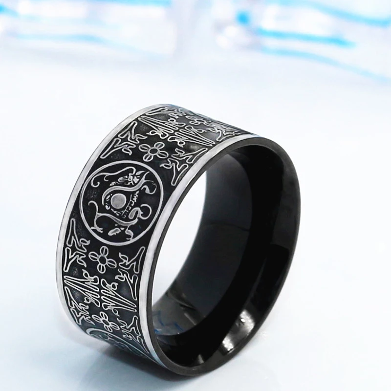 Viking, нержавеющая сталь, дракон, мужское кольцо, готическое, черное кольцо, Северная Европа, Тор, китайский стиль, очаровательные ювелирные изделия, уникальные, bague homme