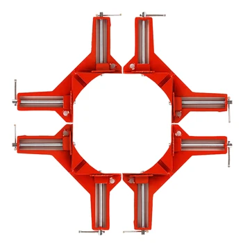 

4pcs 90degree Right Angle Clamp Woodworking Frame Multi-Function Aid Quick Fixation Frame Angle Clamp Bevel Household Tool Clamp