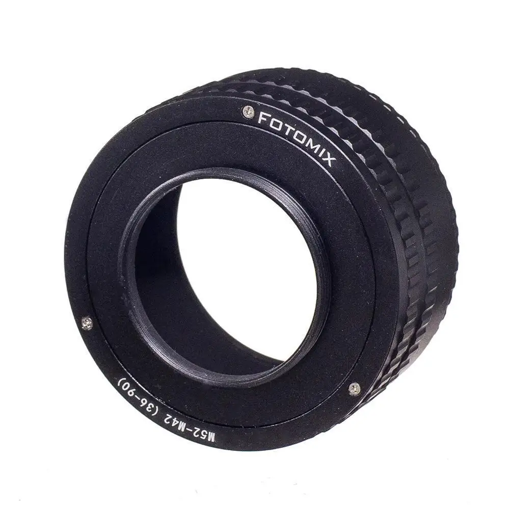 

M52 Lens To M42 Camera Adjustable Focusing Helicoid Macro 36 Extension Adapter Ring -90mm Tube M52-m42 N3M3