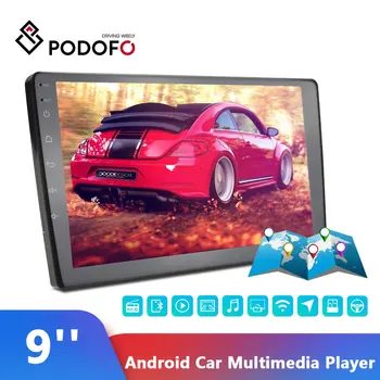 

Podofo 9" Android Car Multimedia Player 2din Car Radio Audio Stereo Autoradio GPS Bluetooth WIFI Mirrorlink MP5 Player Radio