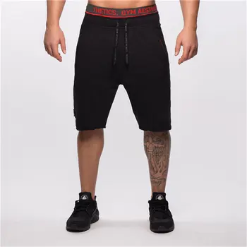 

Mens Cotton Shorts Man Loose Short Trousers gyms Fitness Bodybuilding Jogger Casual Brand durable Sweatpants Workout Sportswear
