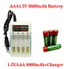 2022 New Brand 8800mah 1.5V AAA Alkaline Battery AAA rechargeable battery for Remote Control Toy Batery Smoke alarm with charger ► Photo 2/5