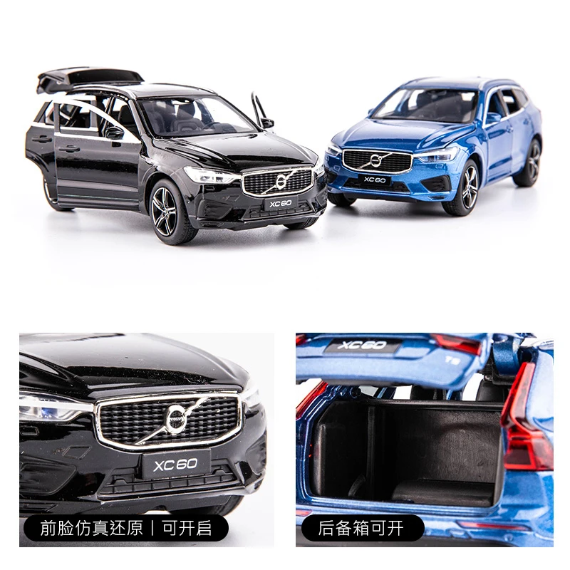 1:32 VOLVOS XC60 XC90 SUV Off-road Diecast Model Toy Cars Sound