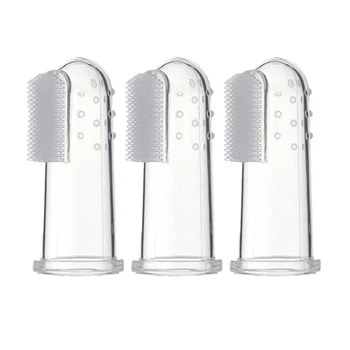 

Kids Baby Infant Soft Silicone Finger Toothbrush Teeth Massager Gum Brush