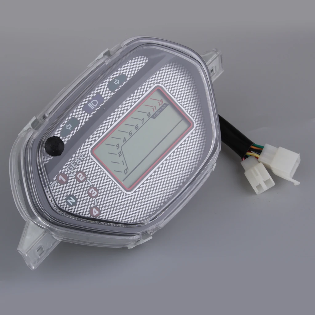Motorcycle 7 Colors Backlight Speedometer Odometer Tachometer for Honda CD110