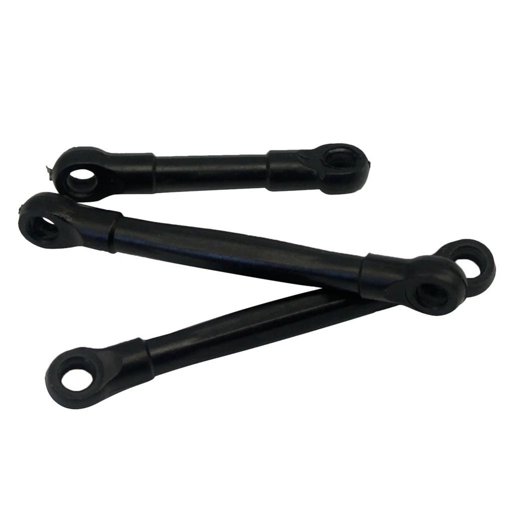 3Pcs 1/16 RC Car Linkages Rod For 9130/9136/9137 RC Model Spare Parts Black