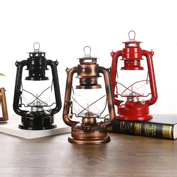 

Retro Nostalgic Lantern Kerosene Lamp Night Light Oil Lamp Portable Handheld Outdoor Camping Lights Bar Coffee Shop Lamp Props