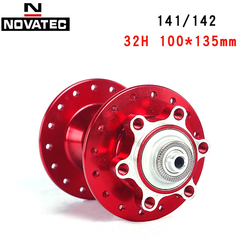 Novatec-Mountain Bike Hubs, MTB Disc Hub, Sealed Bicycle Hub, Accessories, 2Bearing, Disc Brake, 100x135mm, 32 Holes