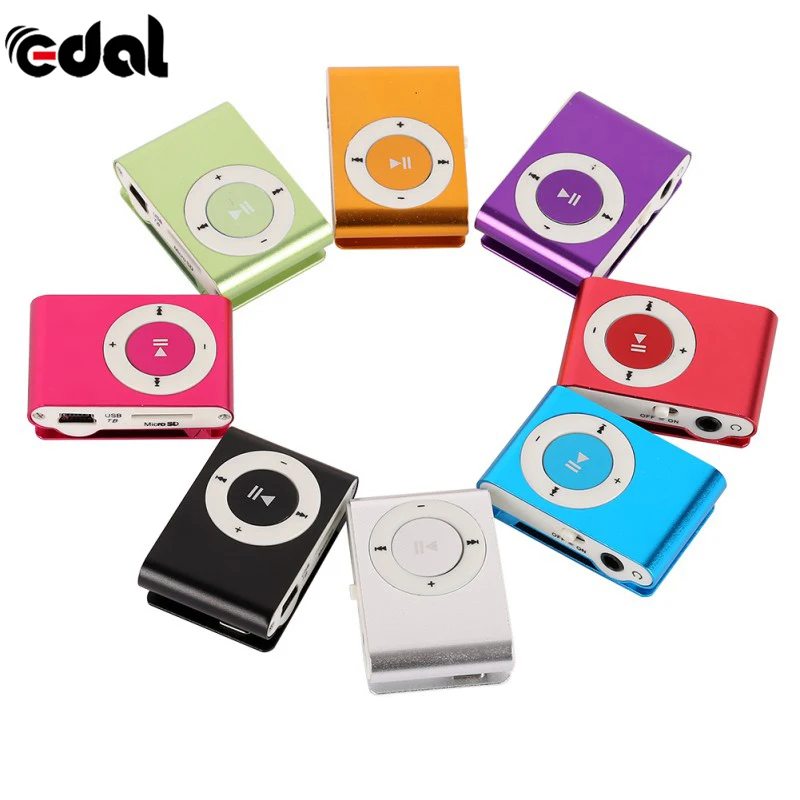 USB metal mini Clip mp3 Player sport portable Music digital TF/SD Card Slot player mp 3 player card running Protable Mini Mp3 Mu