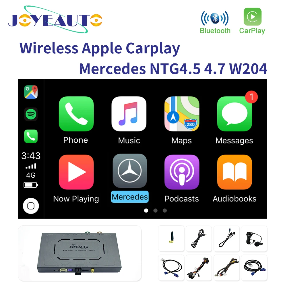 Joyeauto wifi беспроводной OEM Apple Carplay для Mercedes NTG 4,5 4,7 автомобиль играть класс W176 W204 2011-14 iOS/Android Авто зеркальное отображение