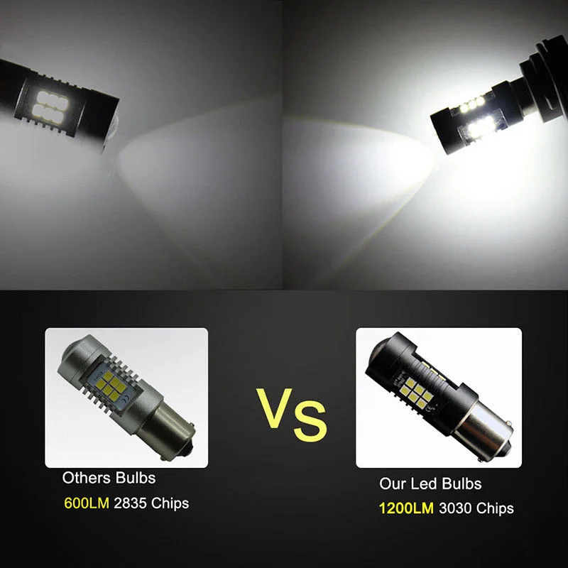 IP65 белый 6000K 1156 BA15S P21W 21-SMD светодиодный автомобильный сигнал поворота лампы